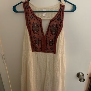 Cream lacy dress